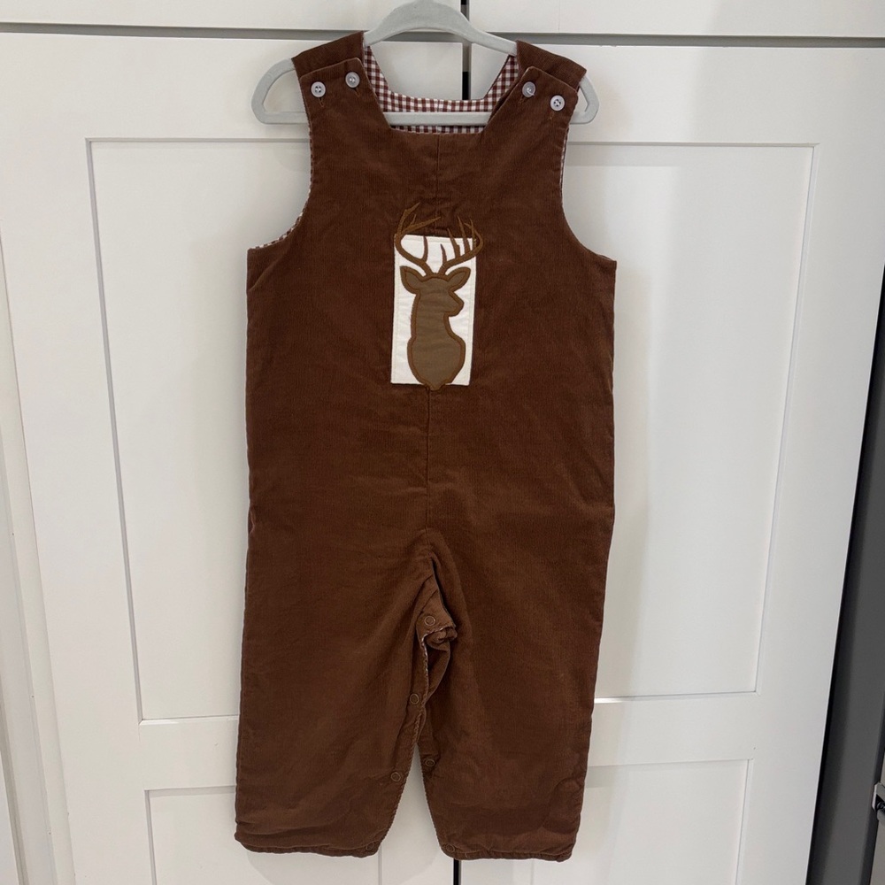 Brown Corduroy Kids Overalls (reversible)